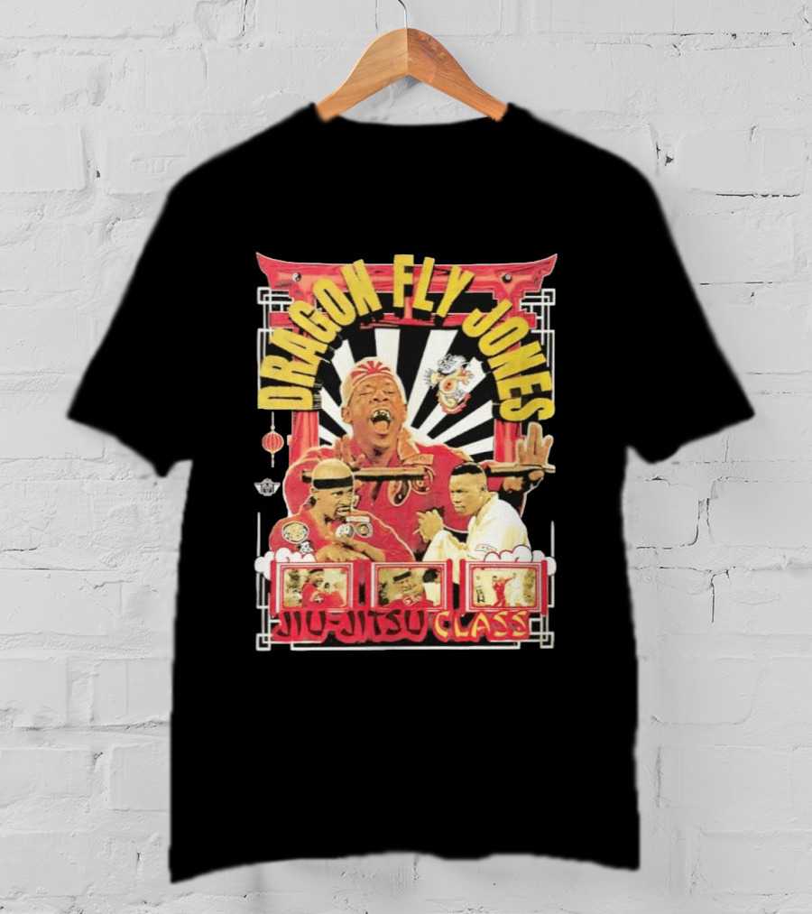 Dragon Fly Jones Jiu Jitsu Class Martial Arts Comedy 90s T-Shirt