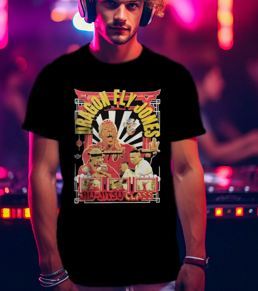 Dragon Fly Jones Jiu Jitsu Class Martial Arts Comedy 90s T-Shirt
