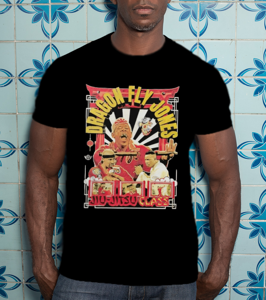 Dragon Fly Jones Jiu Jitsu Class Martial Arts Comedy 90s T-Shirt