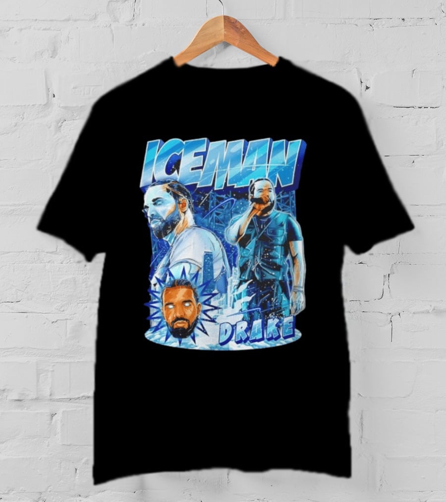 Drake Iceman Glowing Eyes Frozen City T-Shirt