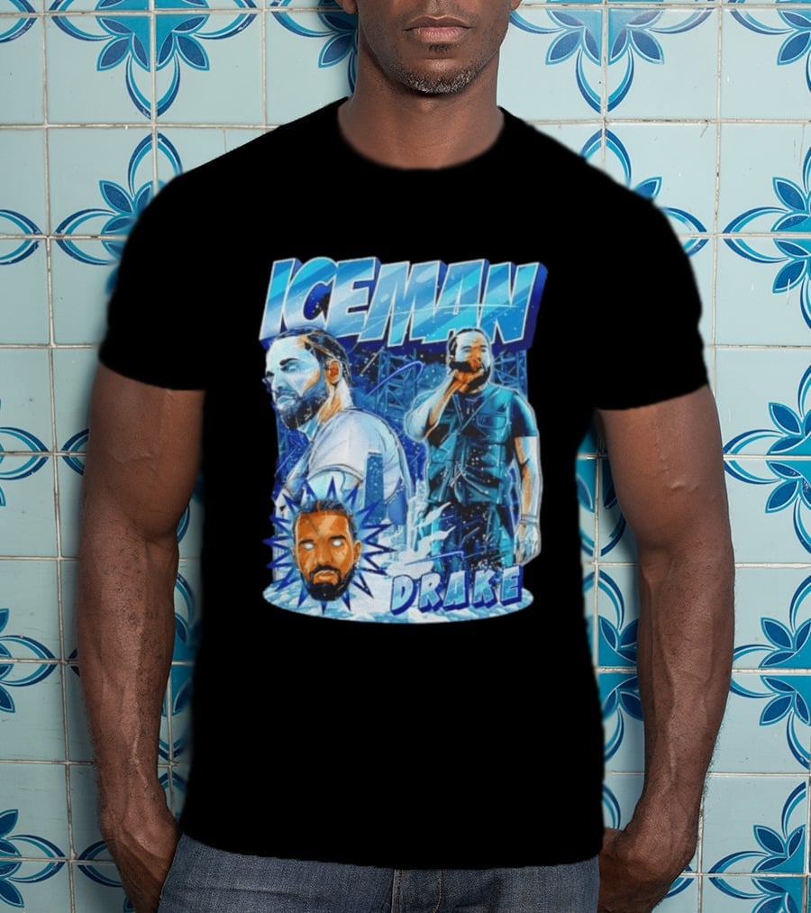 Drake Iceman Glowing Eyes Frozen City T-Shirt