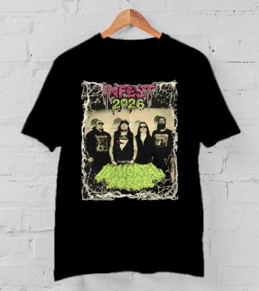 Infest 2026 Death Metal Canada Immortal Force Band T-Shirt