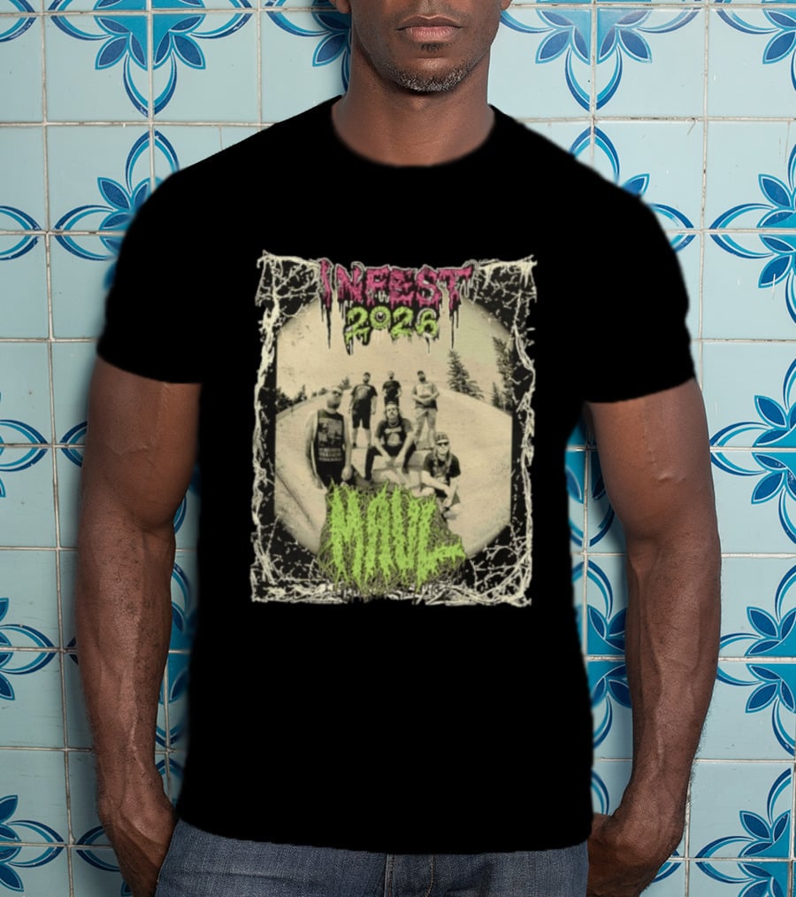 Infest 2026 Maul Old School Death Metal Band Vintage Aesthetic T-Shirt