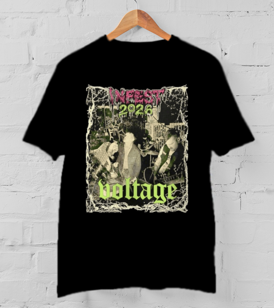 Infest 2026 Voltage From The Smoking Ruins Of Civilization T-Shirt