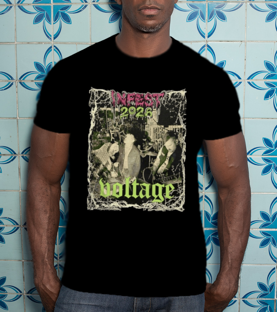 Infest 2026 Voltage From The Smoking Ruins Of Civilization T-Shirt