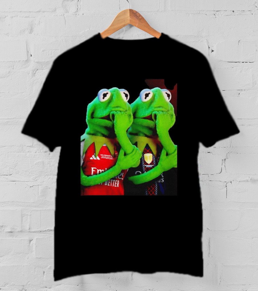Kermit The Frog Thinking Arsenal Paris Saint Germain Final Budapest Emirates Groupama 2023 T-Shirt