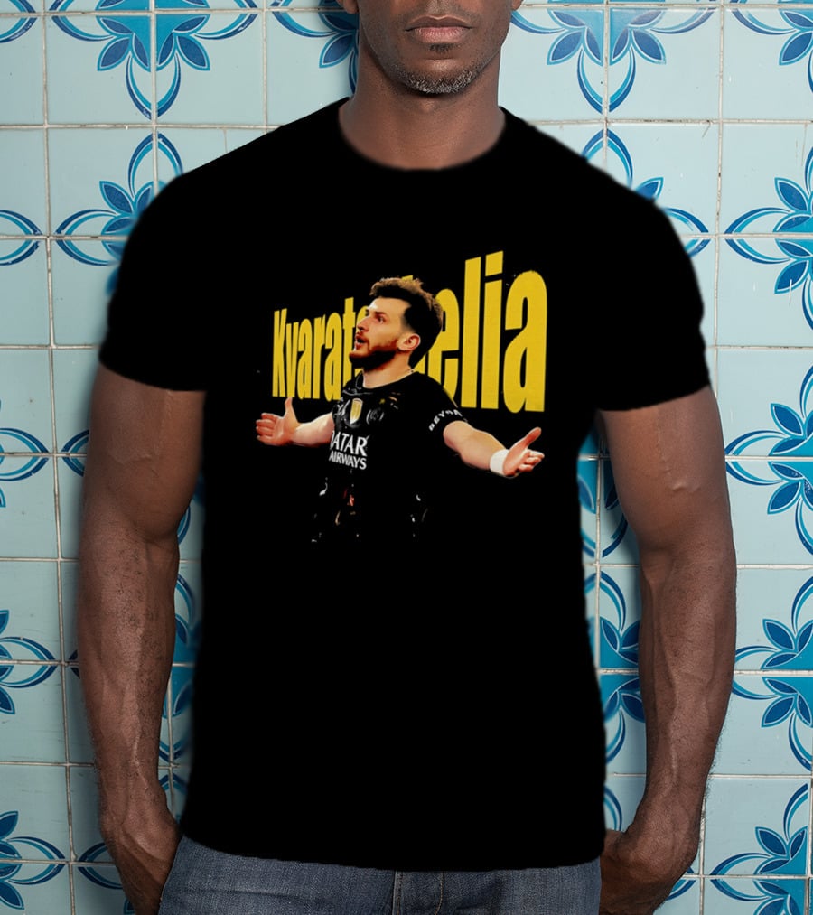 Paris Saint Germain Qatar Airways Kvaratskhelia T-Shirt
