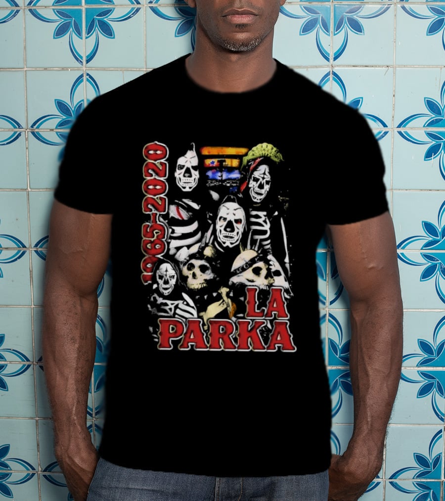La Parka 1965 2020 Lucha Libre AAA Wrestling Skeleton Warriors T-Shirt