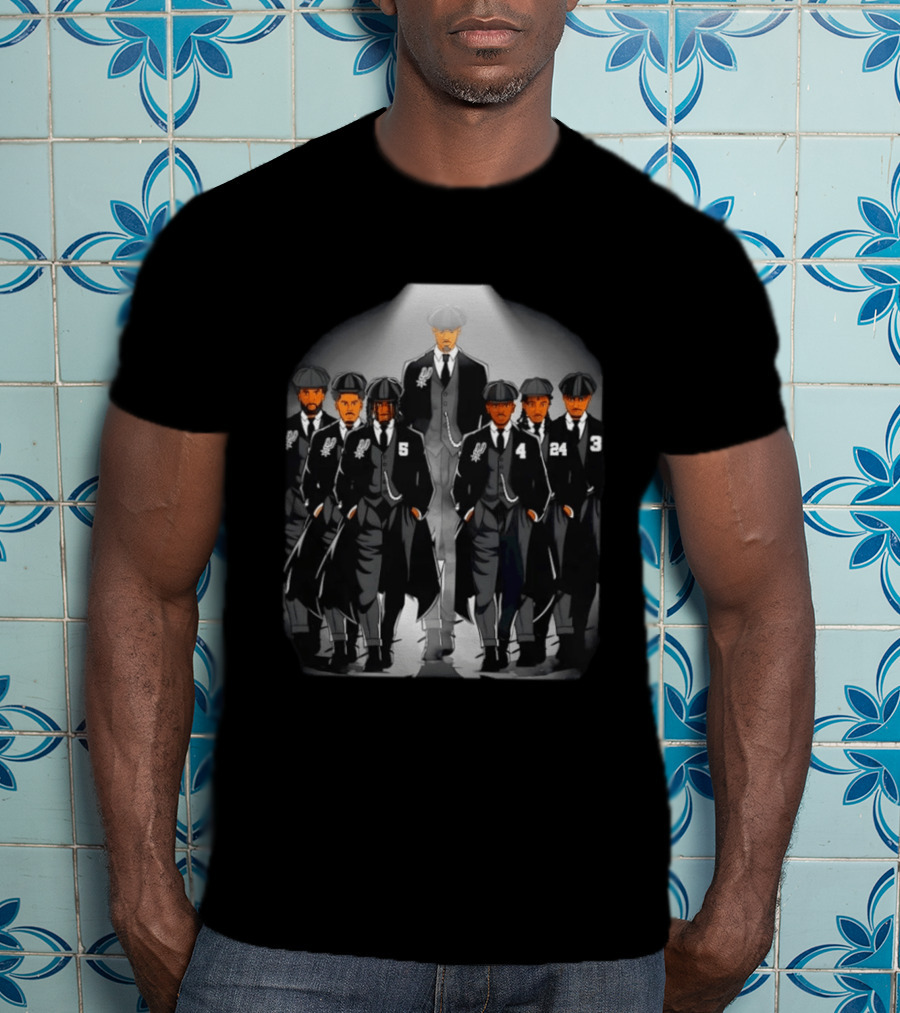 Peaky Blinders San Antonio Spurs Basketball Players Walking Formation 5 4 24 3 T-Shirt