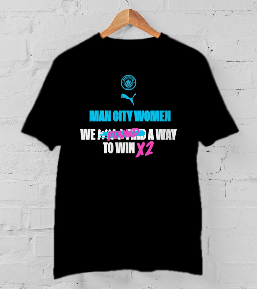 Man City Women We Found A Way To Win X2 Puma T-Shirt
