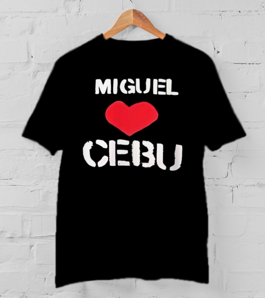 Miguel Loves Cebu Heart Souvenir Travel Destination T-Shirt