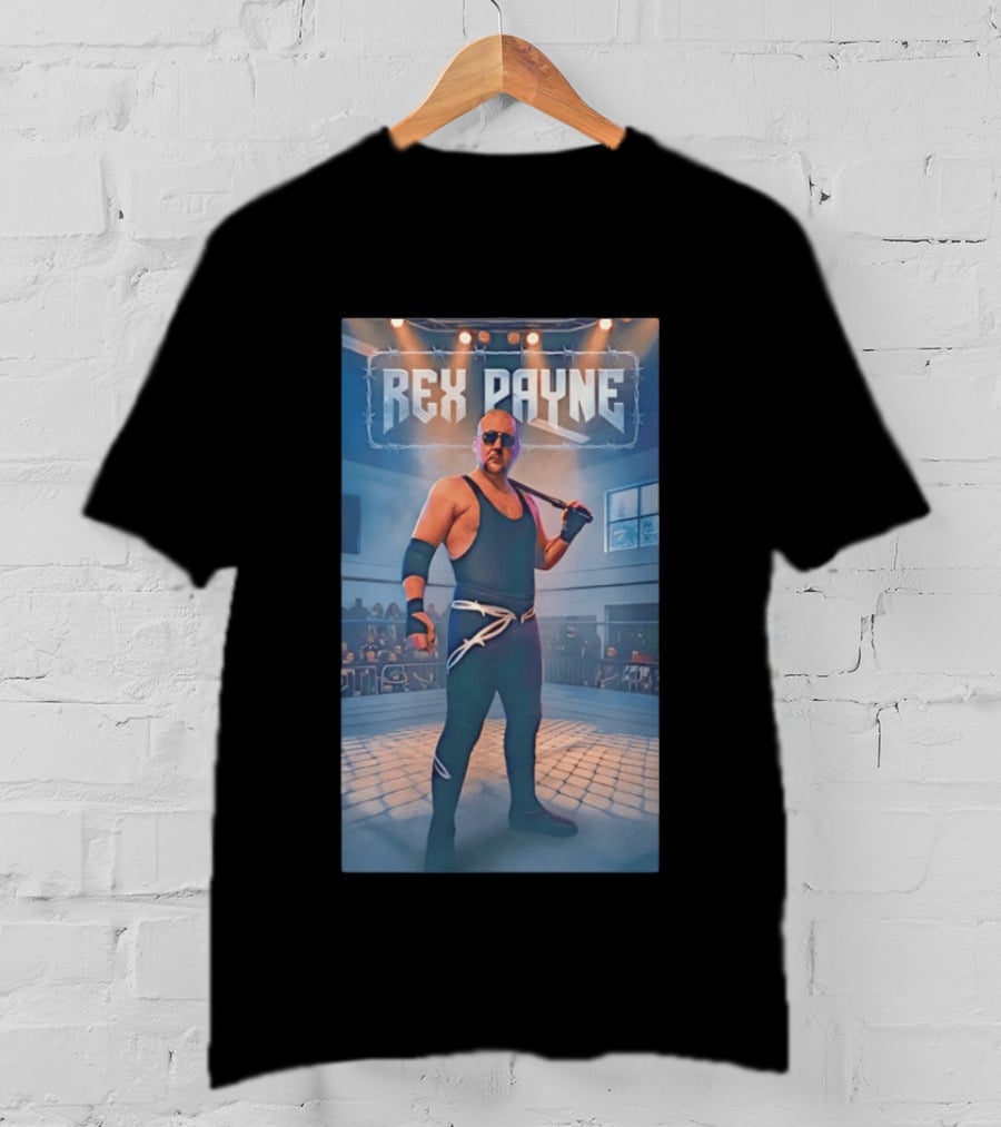 Rex Payne MMA Fighter In Arena With Intense Spotlight And Audience T-Shirt
