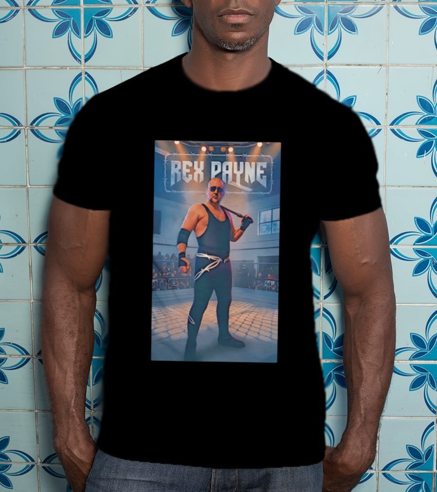 Rex Payne MMA Fighter In Arena With Intense Spotlight And Audience T-Shirt