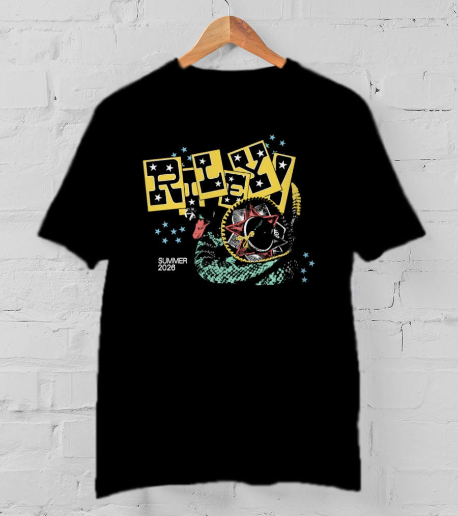 Riley 2026 Summer Tour Starry Cartoon Planet T-Shirt