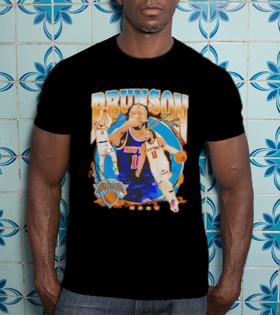 New York Knicks Jalen Brunson 2026 Basketball Player NBA Sports Memorabilia T-Shirt