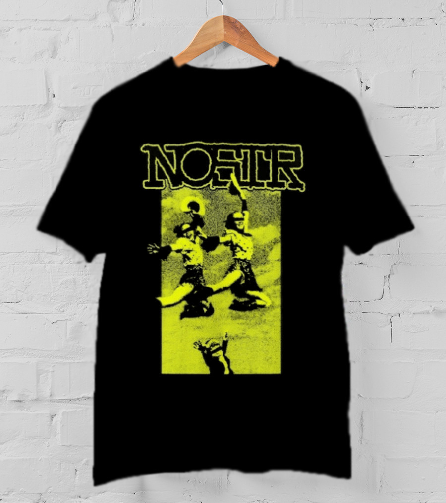 NOSTR Cheerleader Cartoon Character In Bold Font T-Shirt