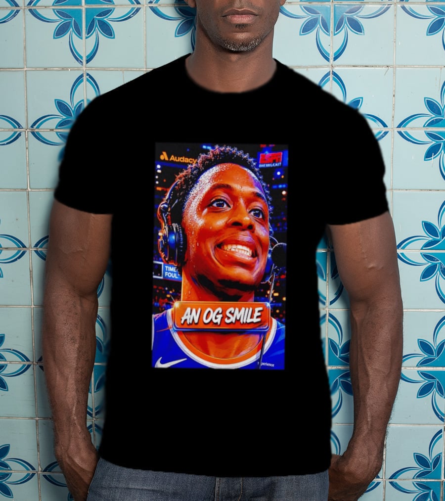 OG Anunoby New York Knicks An OG Smile ESPN NBA Broadcast Experience T-Shirt