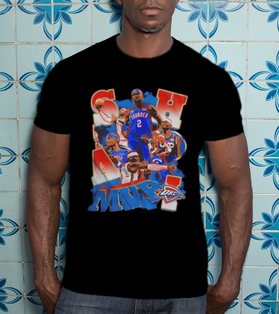 Oklahoma City Thunder Shai Gilgeous Alexander MVP Basketball NBA OKC T-Shirt