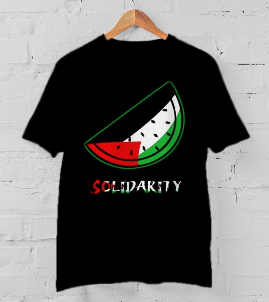 Solidarity Watermelon Palestinian Flag T-Shirt