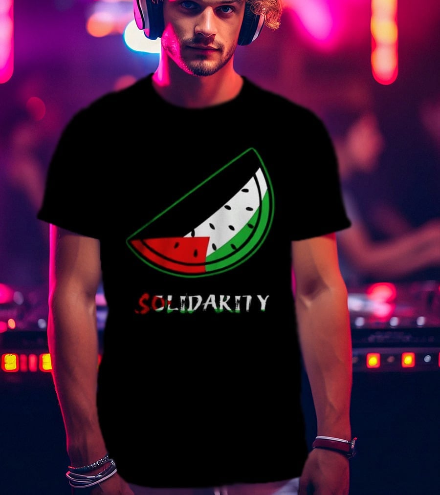 Solidarity Watermelon Palestinian Flag T-Shirt