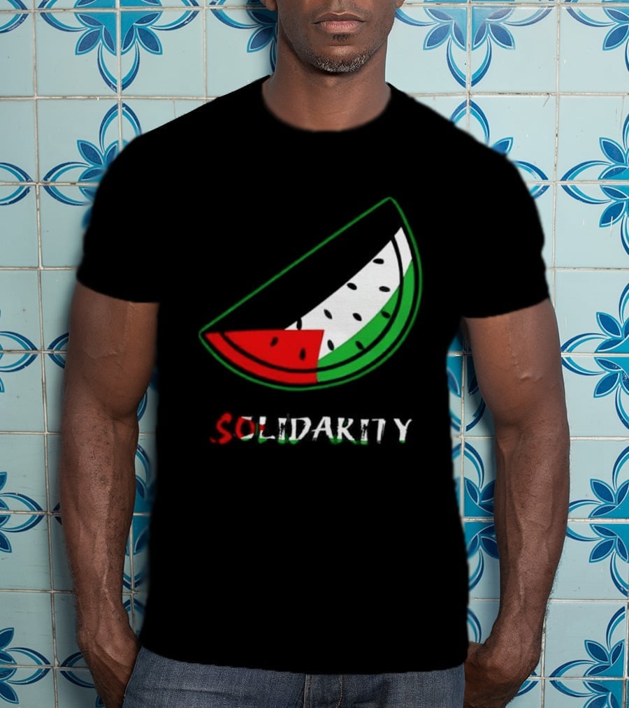 Solidarity Watermelon Palestinian Flag T-Shirt
