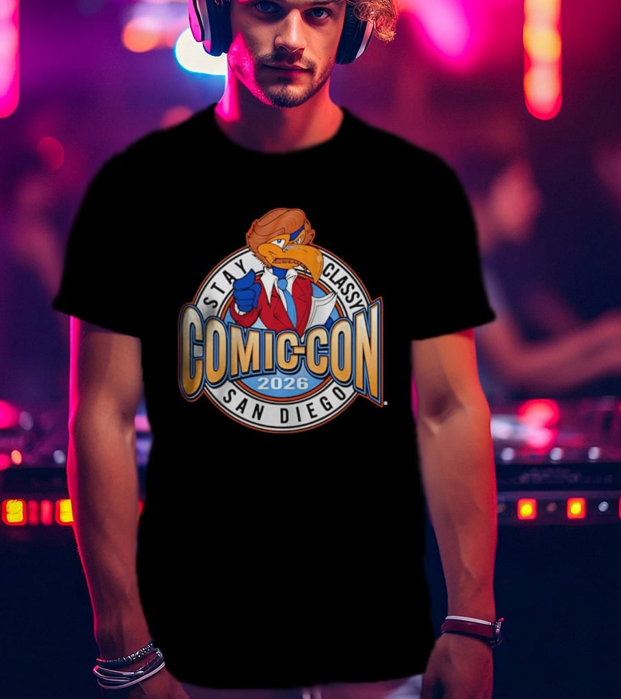 Stay Classy Comic Con San Diego 2026 Ron Burgundy Bird T-Shirt