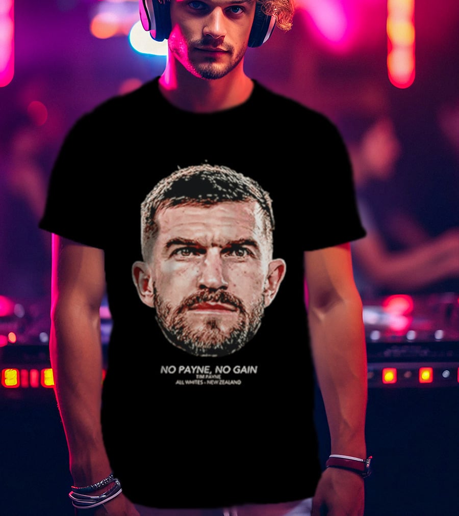 Tim Payne Wellington Phoenix No Payne No Gain Big Head T-Shirt