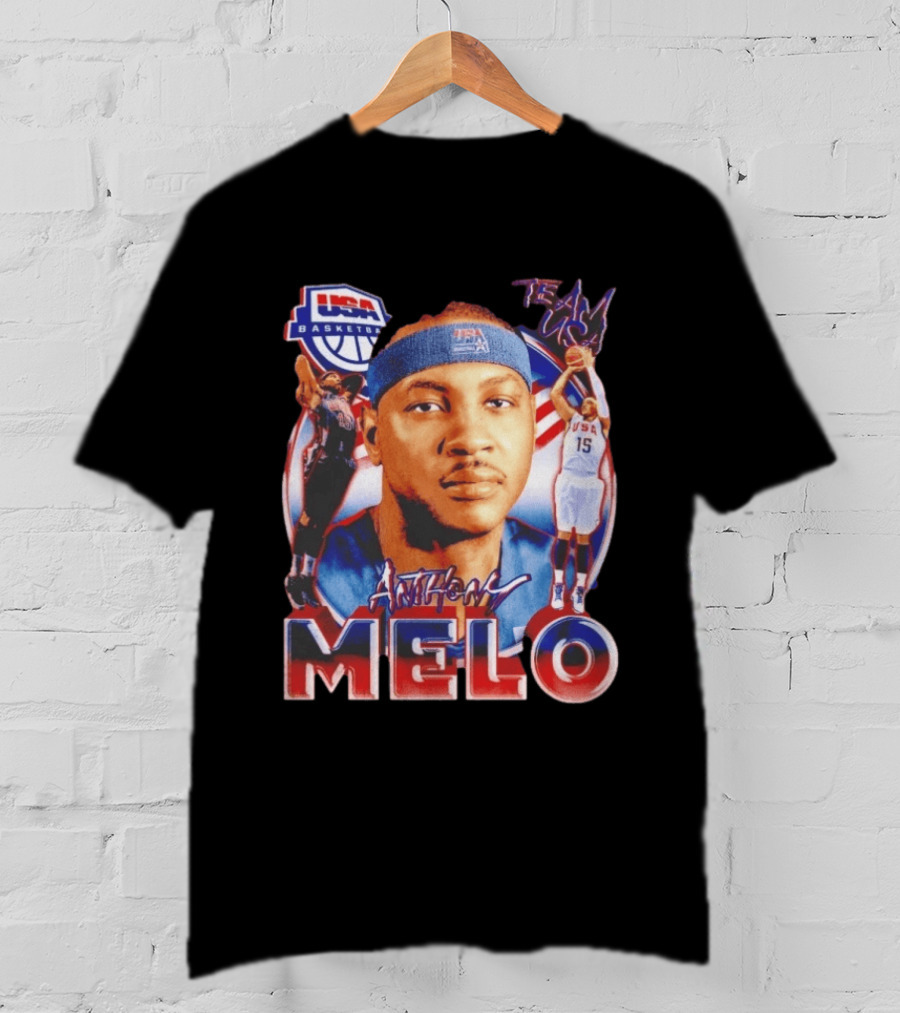 USA Basketball Team Anthony Melo Carmelo Anthony Player Team USA T-Shirt