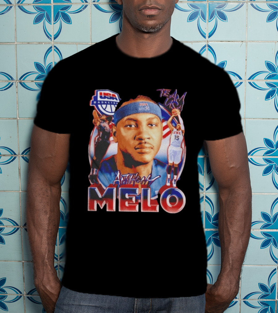 USA Basketball Team Anthony Melo Carmelo Anthony Player Team USA T-Shirt