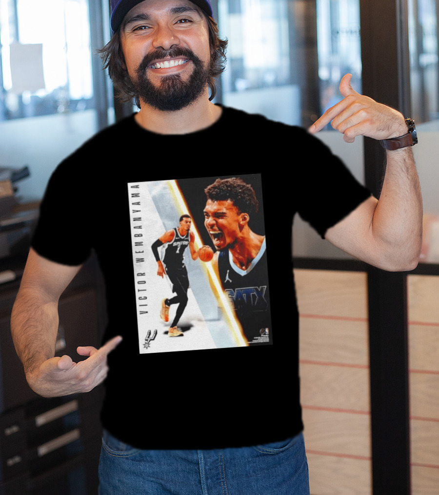 Victor Wembanyama San Antonio Spurs SATX Radiance Collage T-Shirt