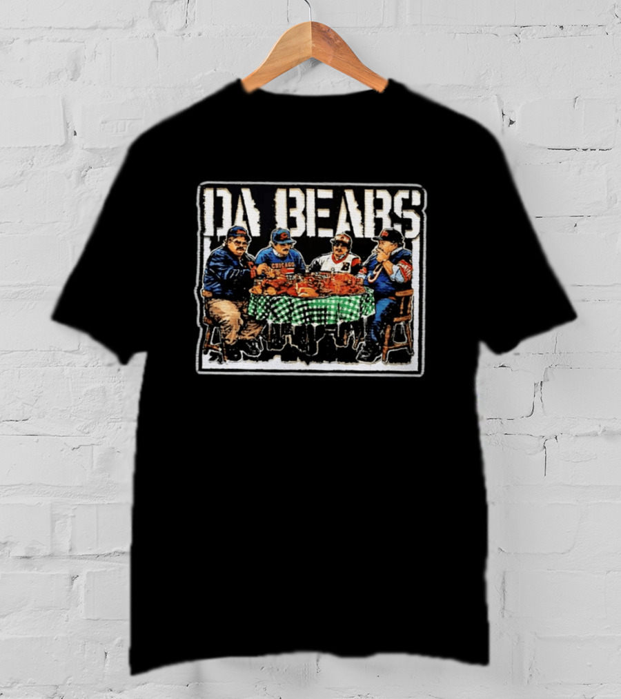 Chicago Bears Fans Eating At A Table Da Bears Classic Tailgate Gathering T-Shirt