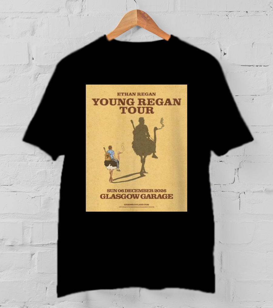 Ethan Regan Young Regan Tour December 2026 Glasgow Garage T-Shirt