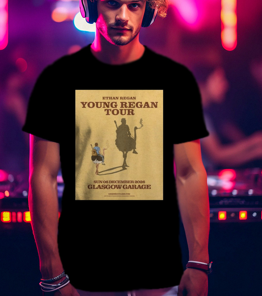 Ethan Regan Young Regan Tour December 2026 Glasgow Garage T-Shirt