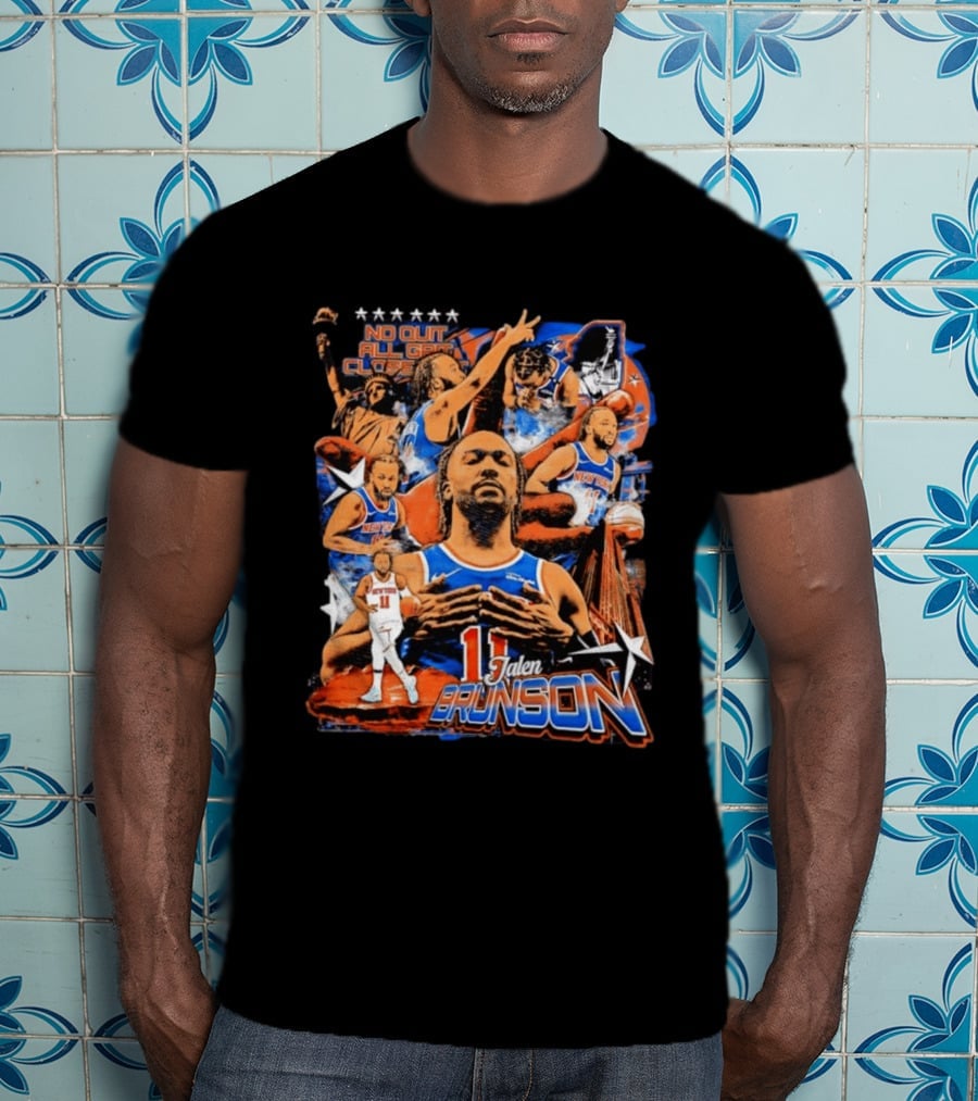 Jalen Brunson New York Knicks NBA No Quit All Grit Close Out 11 T-Shirt