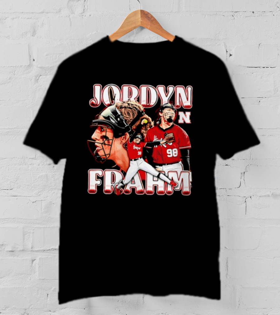 Jordyn Frahm Nebraska Softball NCAA Collage 98 T-Shirt