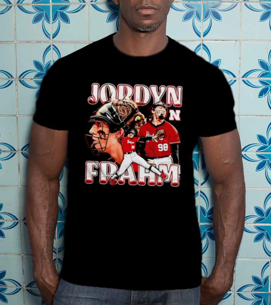 Jordyn Frahm Nebraska Softball NCAA Collage 98 T-Shirt