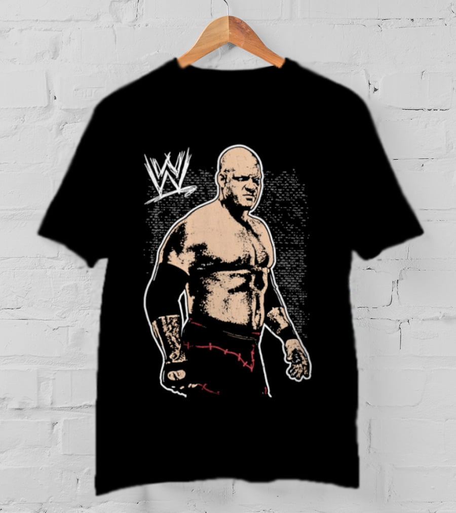 Kane WWE Wrestling Stitched Men's WWE Iconic Fighter T-Shirt