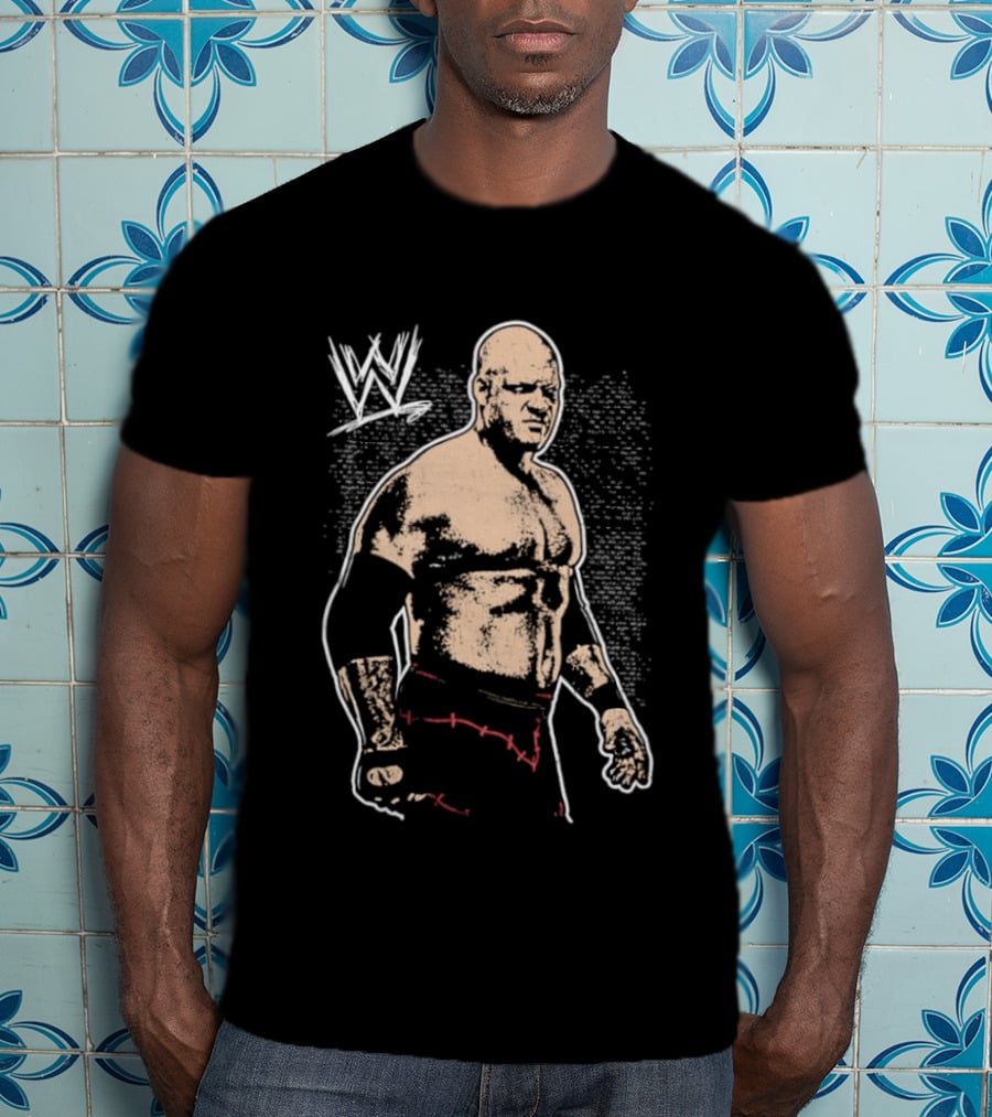 Kane WWE Wrestling Stitched Men's WWE Iconic Fighter T-Shirt