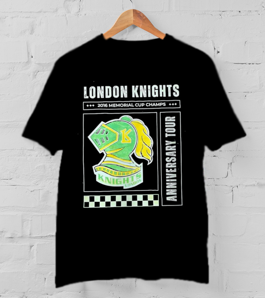 London Knights 2016 Memorial Cup Champs Anniversary Tour T-Shirt