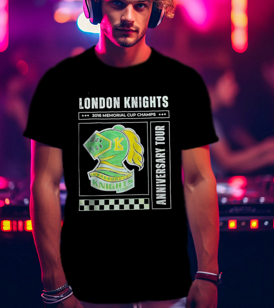 London Knights 2016 Memorial Cup Champs Anniversary Tour T-Shirt