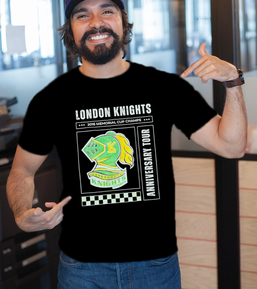 London Knights 2016 Memorial Cup Champs Anniversary Tour T-Shirt