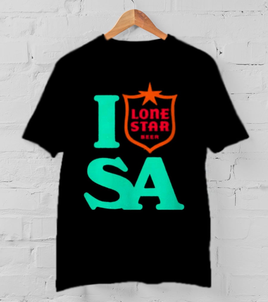 Lone Star Beer I Love San Antonio USA Texas T-Shirt