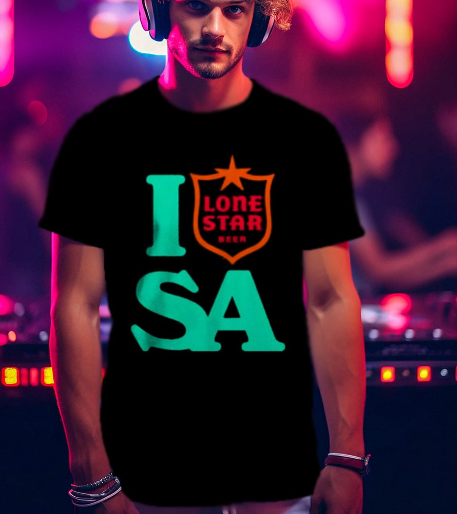 Lone Star Beer I Love San Antonio USA Texas T-Shirt