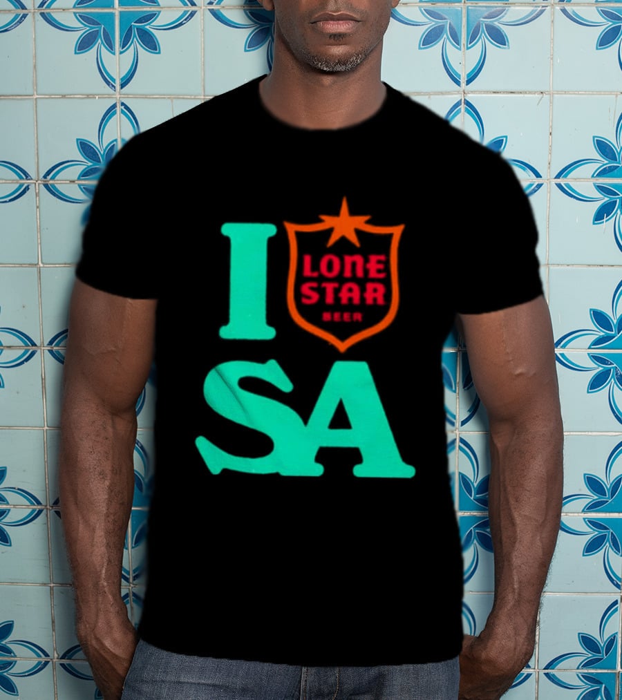 Lone Star Beer I Love San Antonio USA Texas T-Shirt