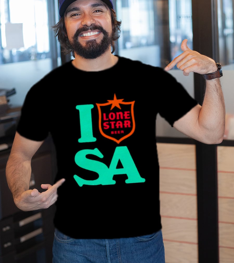 Lone Star Beer I Love San Antonio USA Texas T-Shirt