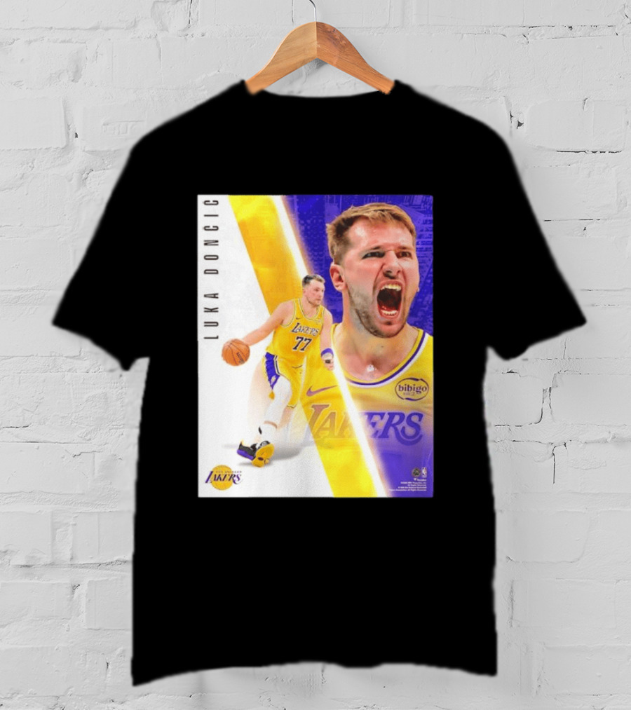 Luka Doncic 77 Los Angeles Lakers Basketball Energetic T-Shirt