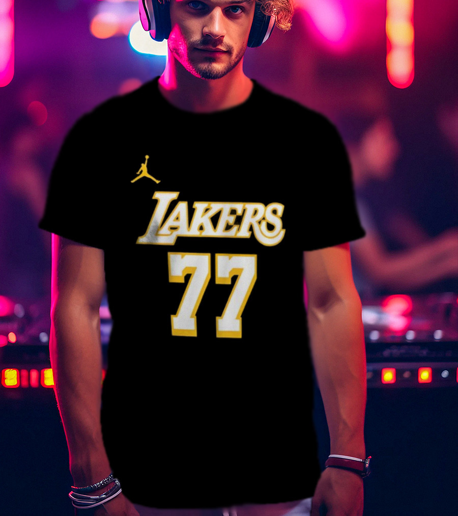 Luka Doncic Lakers 77 Jordan T-Shirt