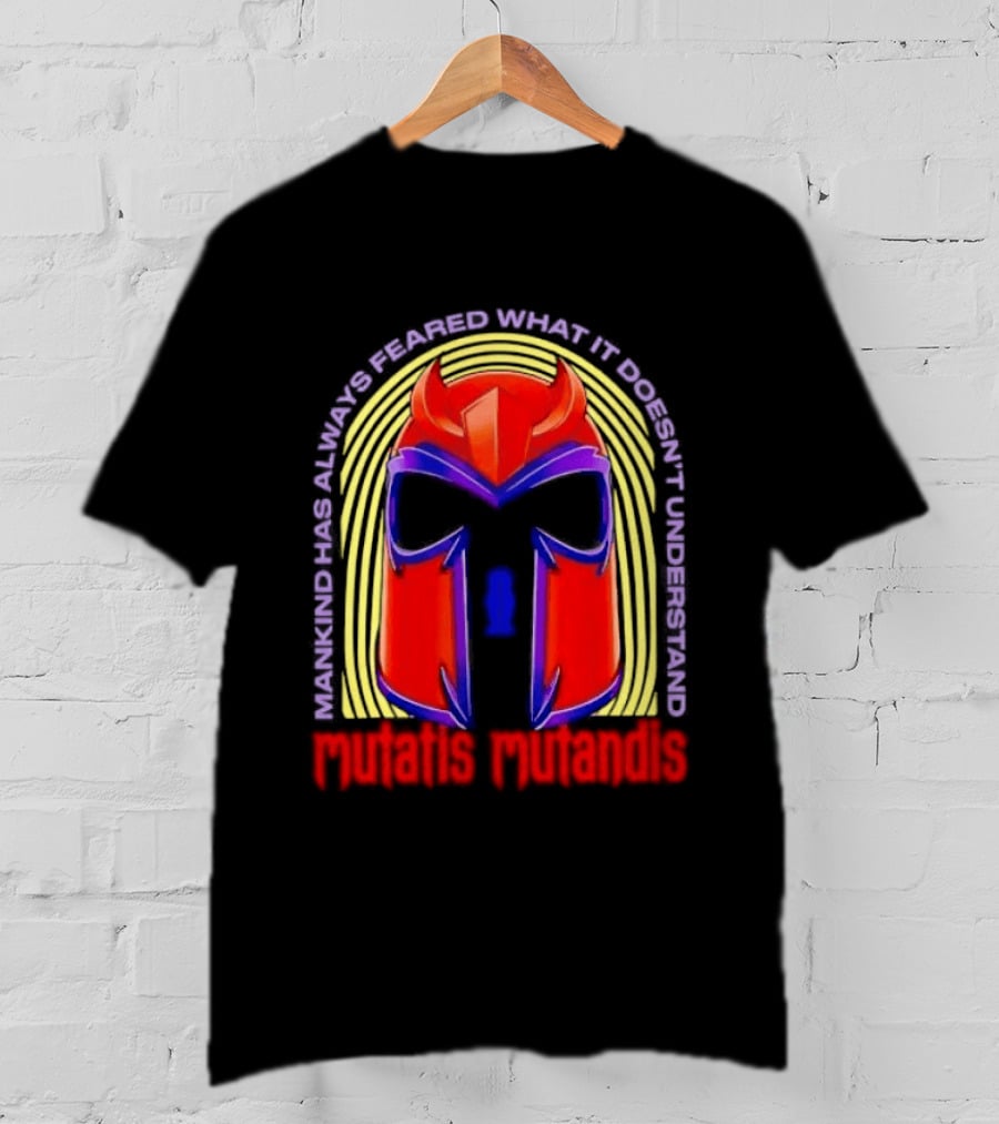 Mutatis Mutandis Mankind Has Always Feared What It Doesn't Understand Red Mask T-Shirt