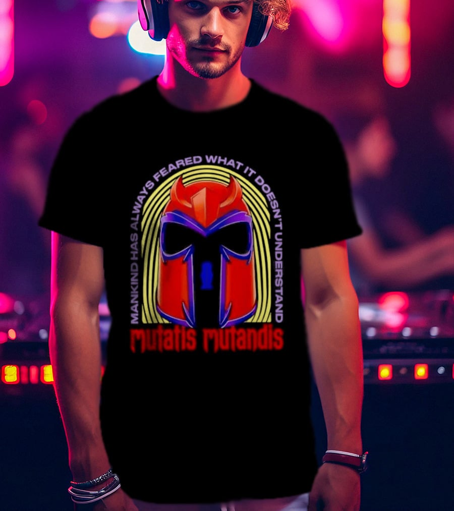 Mutatis Mutandis Mankind Has Always Feared What It Doesn't Understand Red Mask T-Shirt