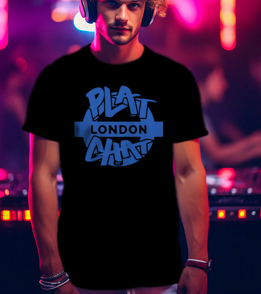Plat Chat London Blue Roundel T-Shirt
